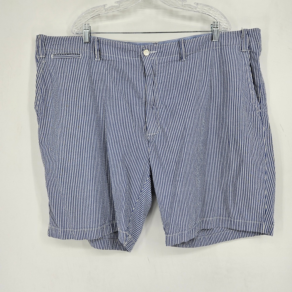 Polo Ralph Lauren Shorts Mens 48B Chino Classic Casual Seersucker Golf Striped